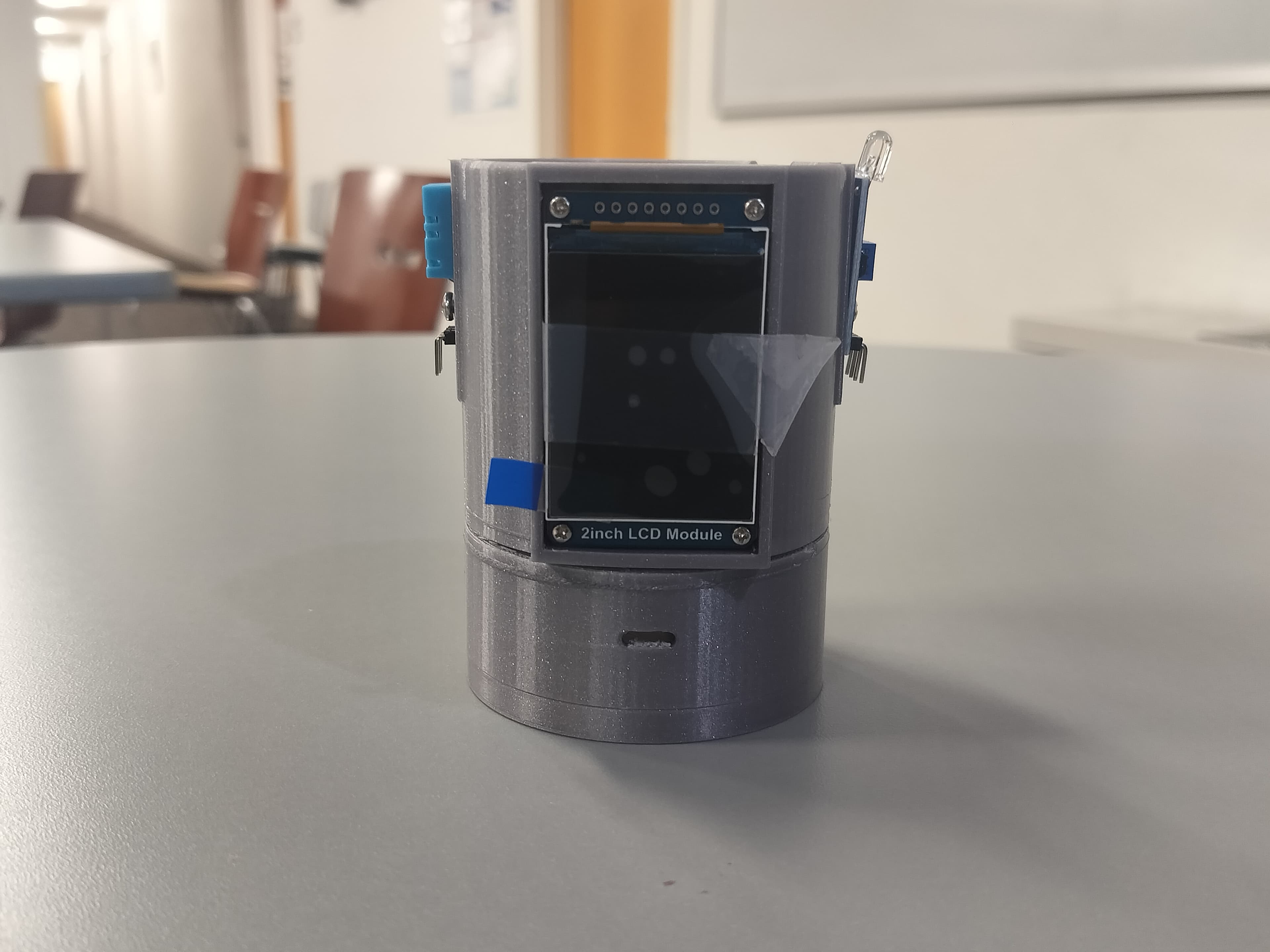 Bloom ceramic pot prototype from the front